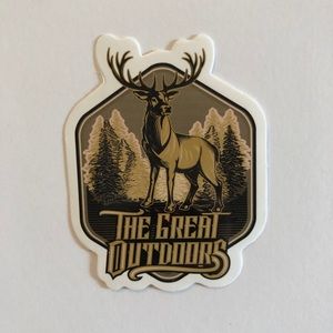3/$5 of DIFFERENT stickers with this 1 or make your own bundle - OUTDOOR deer